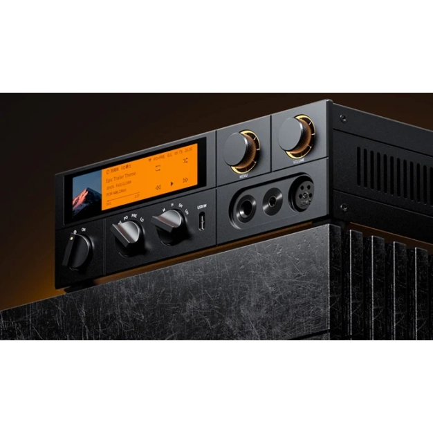 FiiO K17 Black - ЦАП з підсилювачем, підтримка DSD512, екран 7.84"