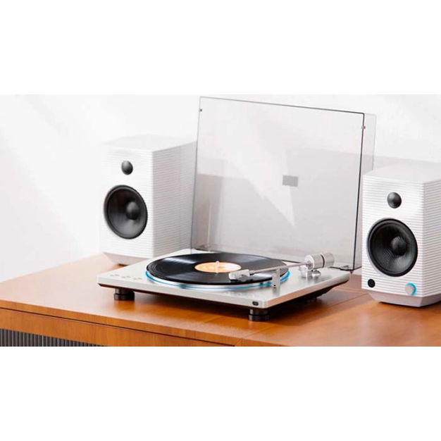 Вініловий програвач TT13 BT White з Bluetooth та фонокоректором Вініловий програвач TT13 BT White з Bluetooth та фонокоректором