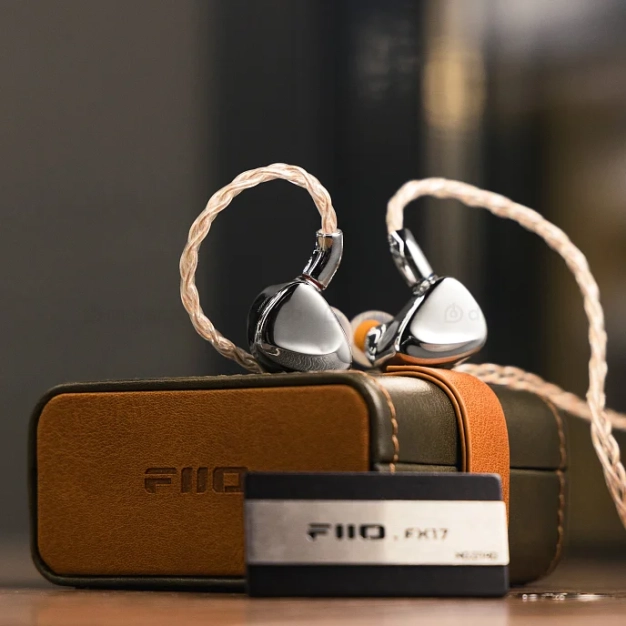 Навушники FiiO FX17 гібридні сріблясті з Hi-Res звуком