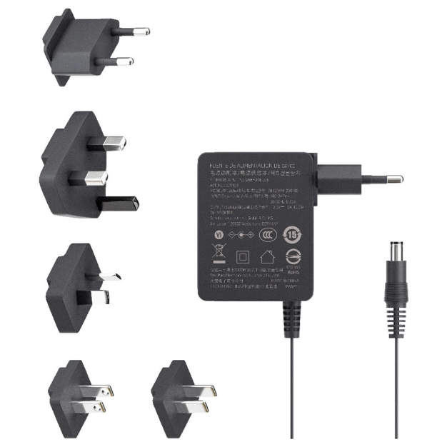 Блок живлення Sennheiser EW-D 12V 1A з міжнародними вилками.