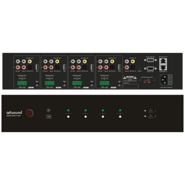 Підсилювач ArtSound SMART ZONE 4 AMP на 4 зони зі стрімінгом