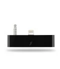 Audio Adapter Lightning onto 30 pole OKCS AUX with audio trasmission for Apple iPhone 5, 5s in black