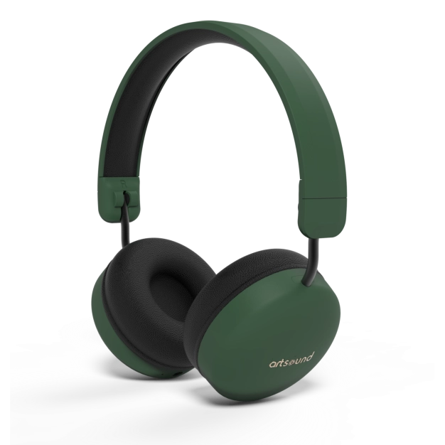 Навушники ArtSound BRAINWAVE05 зелені з Bluetooth та мікрофоном