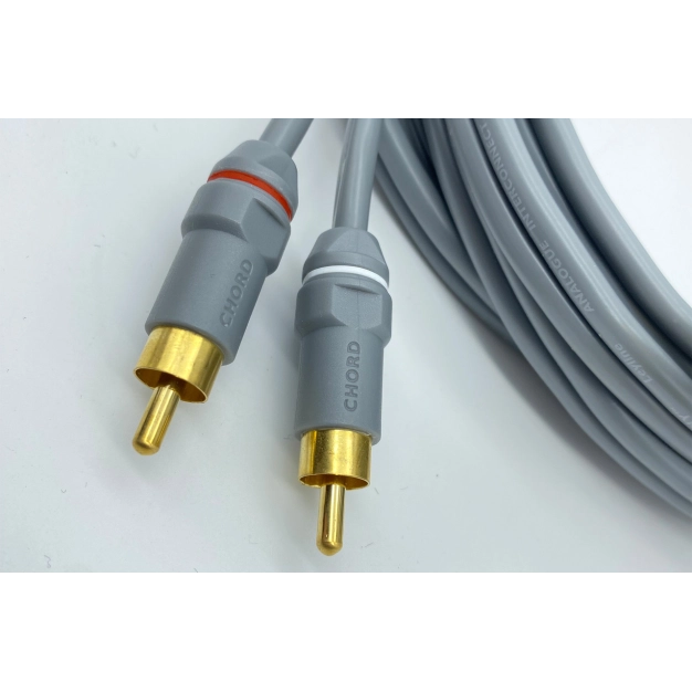 Аудіокабель CHORD Leyline 2RCA-2RCA 0.5 м з позолоченими конекторами Аудіокабель CHORD Leyline 2RCA-2RCA 0.5 м з позолоченими конекторами