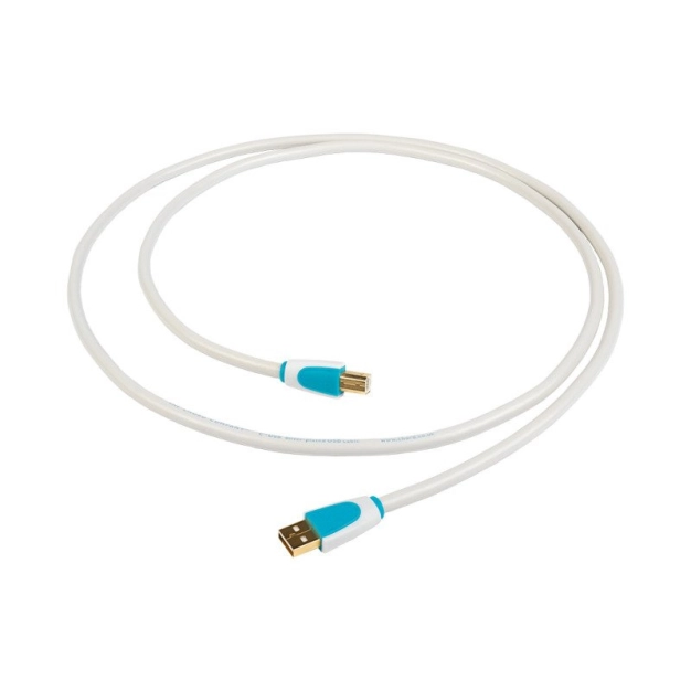 Кабель Chord C-USB AB 0.75 м - срібний USB-кабель