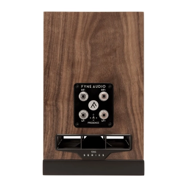 Полочна акустика Fyne Audio F500S Walnut із коаксіальним драйвером.