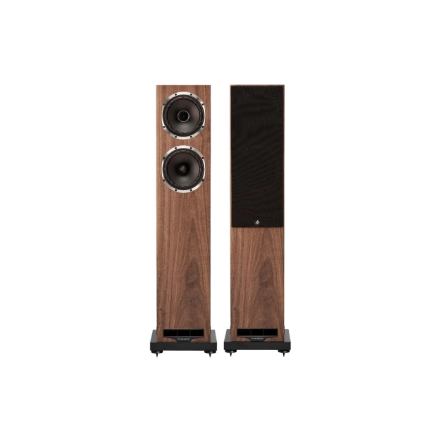Fyne Audio F501S Walnut — акустика для підлоги з IsoFlare і регулювання тембру