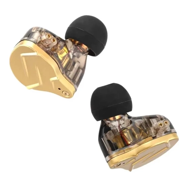 Навушники ZSN Pro X Mic Gold з гібридними випромінювачами