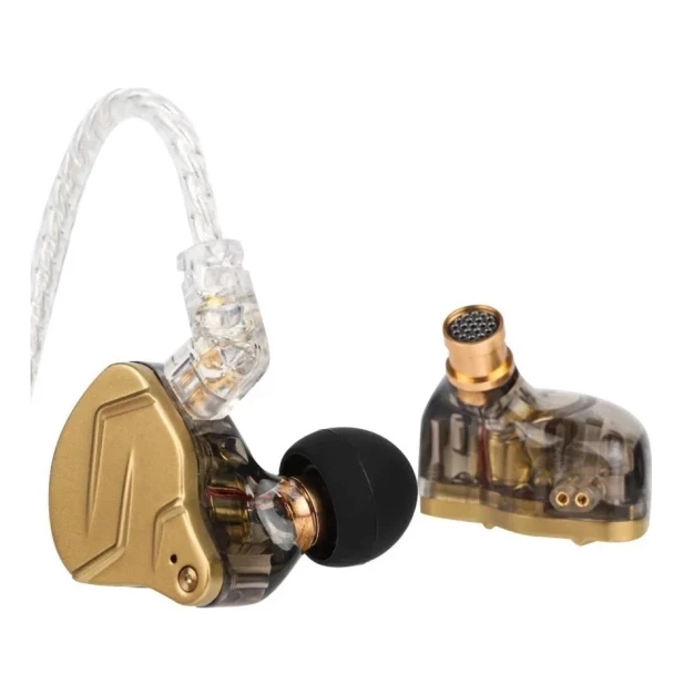 Навушники ZSN Pro X Mic Gold з гібридними випромінювачами