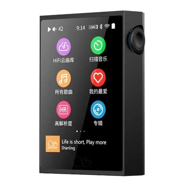 Плеєр Shanling M1 Plus Black з Bluetooth, Wi-Fi та балансним виходом