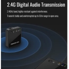 Мікрофон Takstar V1 Single Wireless Black для зйомки та стримінгу Мікрофон Takstar V1 Single Wireless Black для зйомки та стримінгу