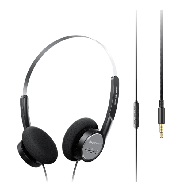 Навушники FiiO Snowsky Wind Black з мікрофоном та напіввідкритим корпусом