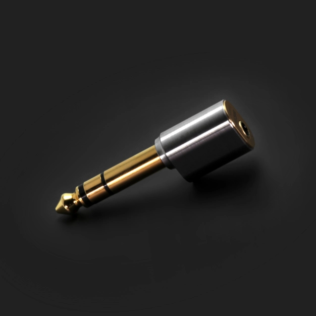 Адаптер DD HiFi DJ65A TRS 3.5 мм – TRS 6.3 мм металевий Адаптер DD HiFi DJ65A TRS 3.5 мм – TRS 6.3 мм металевий