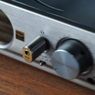 Адаптер DD HiFi DJ65A TRS 3.5 мм – TRS 6.3 мм металевий
