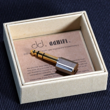 Адаптер DD HiFi DJ65A TRS 3.5 мм – TRS 6.3 мм металевий