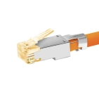 RJ45 конектор Simply45 S45-1155 10G Shielded External Ground, помаранчевий - 50 шт RJ45 конектор Simply45 S45-1155 10G Shielded External Ground, помаранчевий - 50 шт