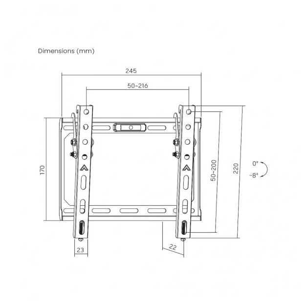 Кронштейн ITech PN6T для телевізора 37-86″ чорний
