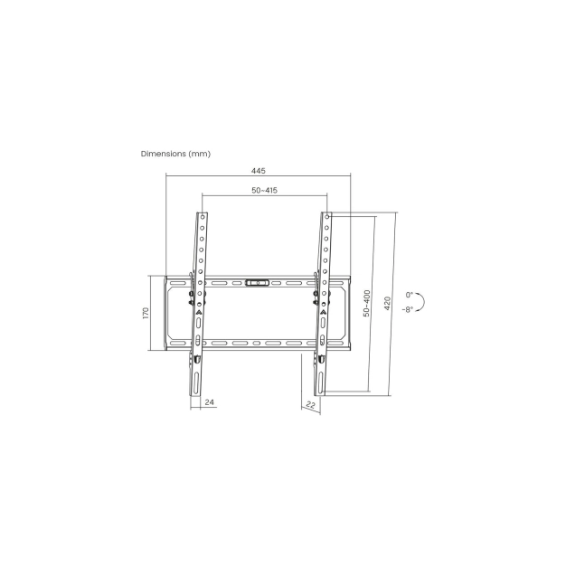 Кронштейн ITech PN4T для ТВ 32"-55" чорний