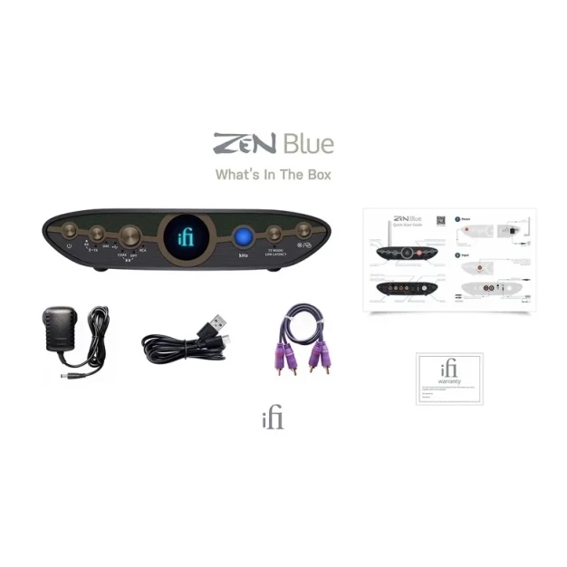 Bluetooth-ЦАП iFi Zen Blue V3 Black з підтримкою aptX Lossless