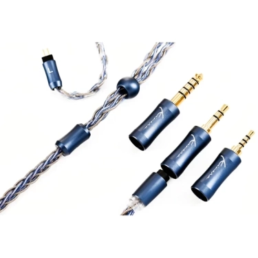 Кабель Kinera Ace 2.0 (2-pin) з модульними штекерами, 1.22 м, синій