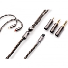 Кабель для навушників Kinera Leyding 2-pin 1.2 м сірий зі змінними штекерами