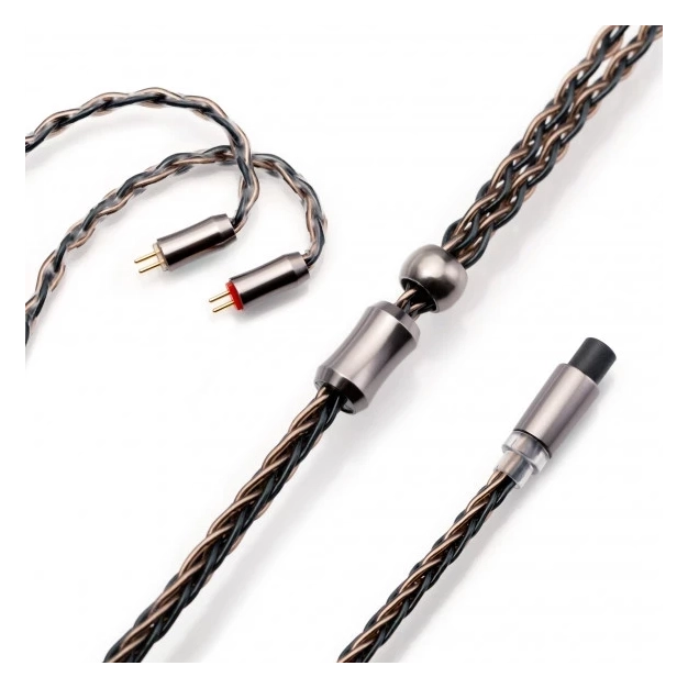 Кабель для навушників Kinera Leyding 2-pin 1.2 м сірий зі змінними штекерами