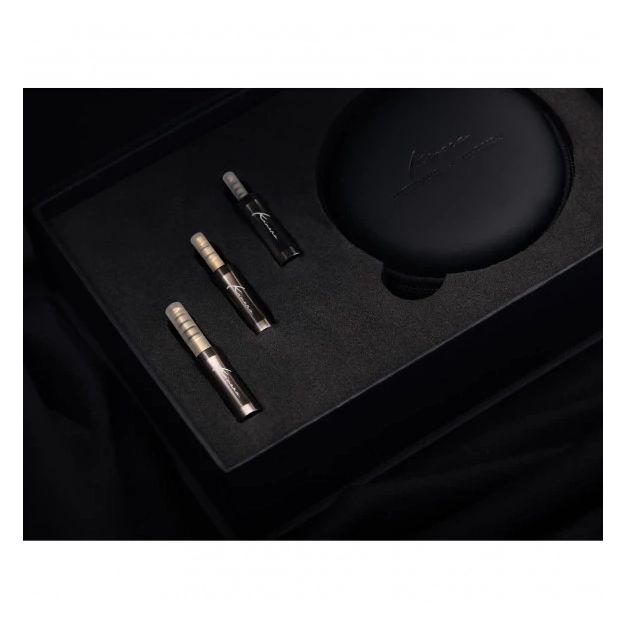 Кабель для навушників Kinera Leyding 2-pin 1.2 м сірий зі змінними штекерами