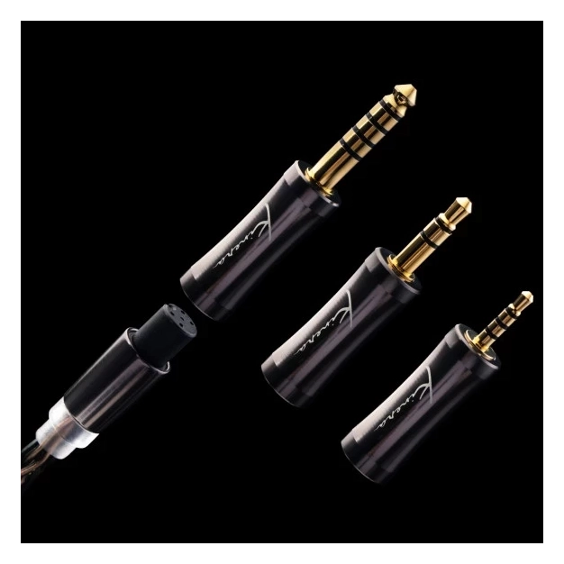 Кабель для навушників Kinera Leyding 2-pin 1.2 м сірий зі змінними штекерами