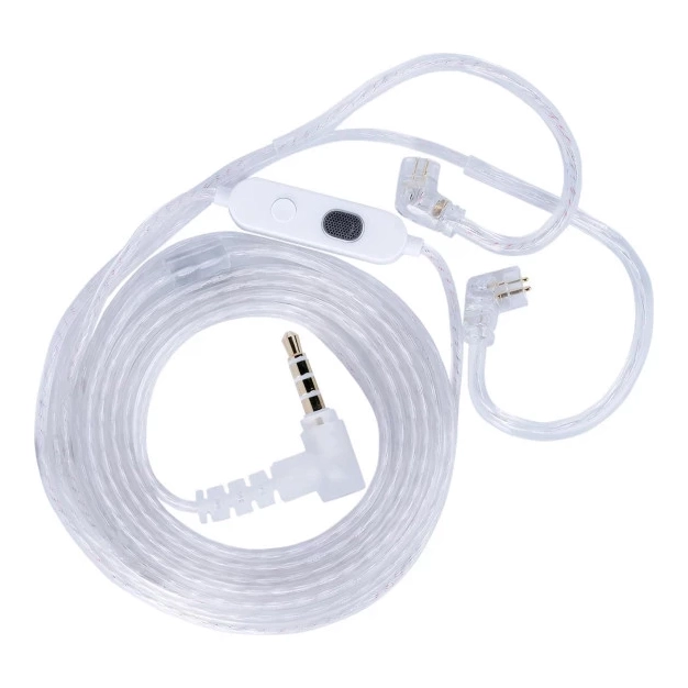 Кабель Knowledge Zenith M2 Dual Mic 2pin Silver 1.2 м для ZSN Pro, ZS10 Pro