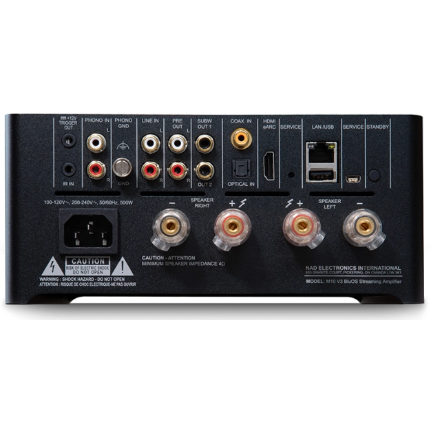 Підсилювач NAD M10 V3 BluOS Streaming Amplifier Black Підсилювач NAD M10 V3 BluOS Streaming Amplifier Black