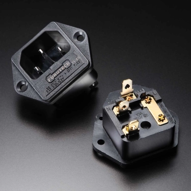 Furutech FI-03(R) — мережевий розʼєм IEC C14 із тримачем запобіжника