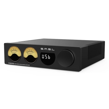 2-канальний підсилювач з індикацією рівня S.MSL A200 Black – Bluetooth 5.0, HDMI ARC