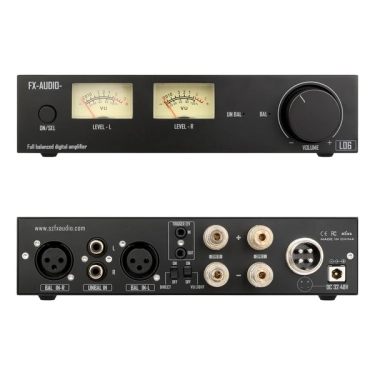 Підсилювач потужності FX-AUDIO L06 Black – 2×300Вт, повністю балансний