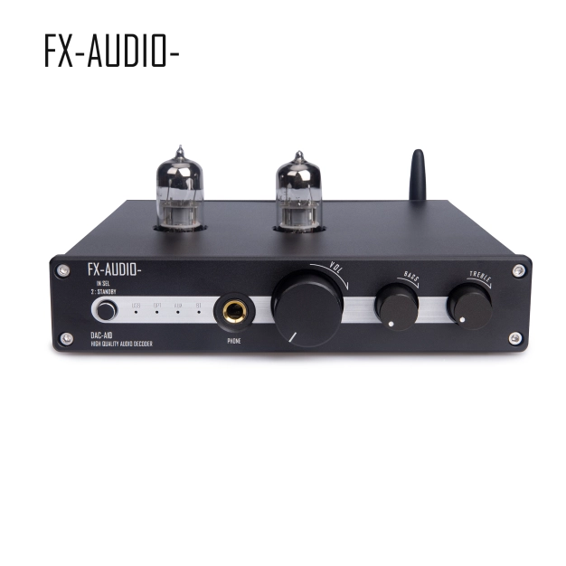 ЦАП FX-AUDIO DAC-A10 Black - ES9018K2M, Bluetooth 5.1, лампи 6N3