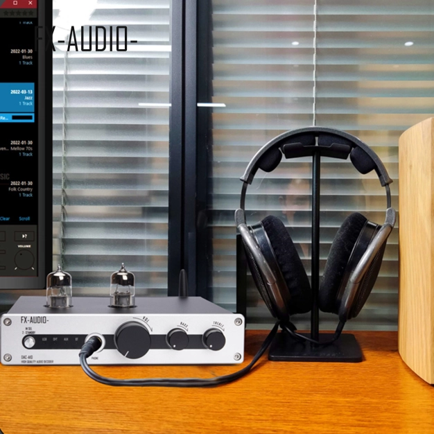 ЦАП FX-AUDIO DAC-A10 Black - ES9018K2M, Bluetooth 5.1, лампи 6N3