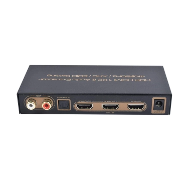 AirBase K-SP124KA-2 - HDMI 1×2 спліттер з Audio Extractor, HDR, ARC та EDID