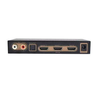 AirBase K-SP124KA-2 - HDMI 1×2 спліттер з Audio Extractor, HDR, ARC та EDID