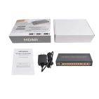 AirBase K-SP124KA-2 - HDMI 1×2 спліттер з Audio Extractor, HDR, ARC та EDID