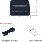 AirBase K-0058M1 - HDMI 2.1 аудіоекстрактор 8K HDR з ARC і SPDIF
