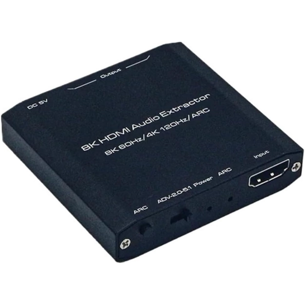 AirBase K-0058M1 - HDMI 2.1 аудіоекстрактор 8K HDR з ARC і SPDIF