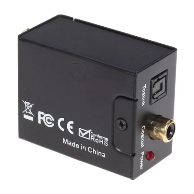 AirBase K-001M1 - аудіоконвертер RCA → Toslink/Coaxial (LPCM 2.0)