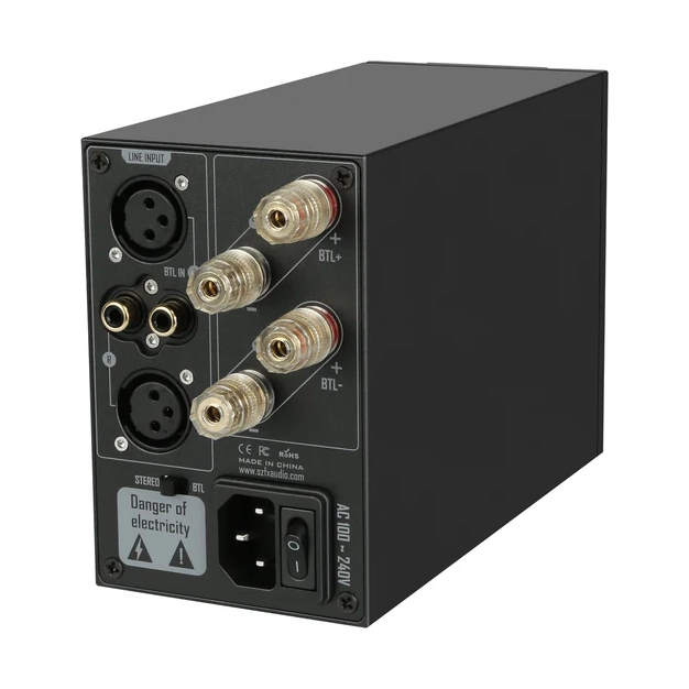 Підсилювач потужності FX-AUDIO L07 Black – 2×200 Вт / 400 Вт, балансний
