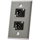 Monoprice 107398 - настінна панель з 2× XLR Male, цинковий сплав