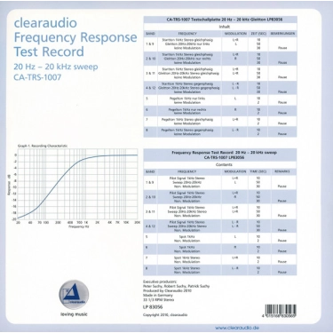 Тестова платівка Clearaudio CA-TRS-1007 Test Record (LP83056)