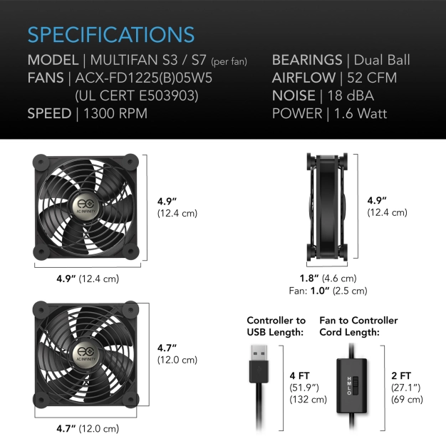 Система охолодження AC Infinity MULTIFAN S7