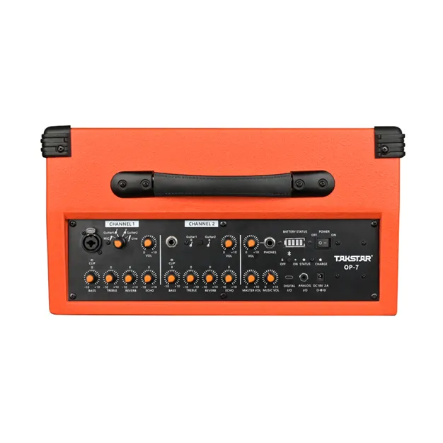 Такстар OP-7 Orange — Портативна акустика 100Вт з акумулятором 6+ годин роботи та Bluetooth 5.0