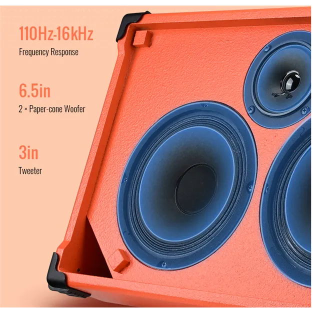 Такстар OP-7 Orange — Портативна акустика 100Вт з акумулятором 6+ годин роботи та Bluetooth 5.0