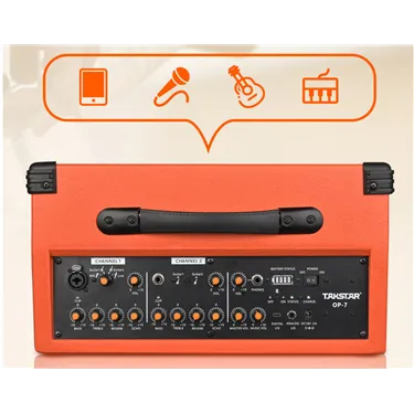 Такстар OP-7 Orange — Портативна акустика 100Вт з акумулятором 6+ годин роботи та Bluetooth 5.0