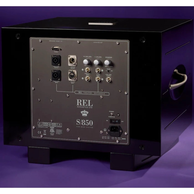 REL S/850 Piano Black Lacquer - активний сабвуфер 850 Вт для Hi-Fi та кінотеатру