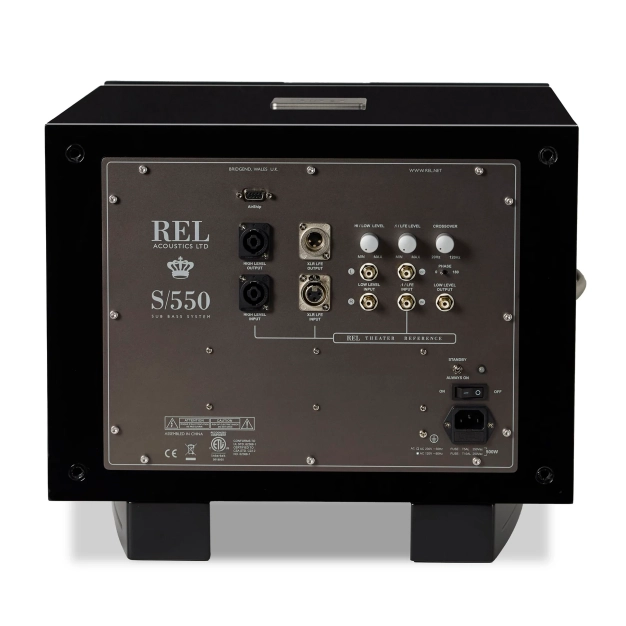 Сабвуфер REL S/550 в обробці Piano Black Lacquer для Hi-Fi систем